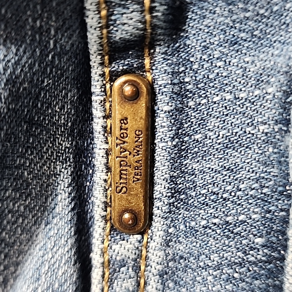 Simply Vera Cargo Crop blue Jeans 35"X25" Western - Picture 4 of 6